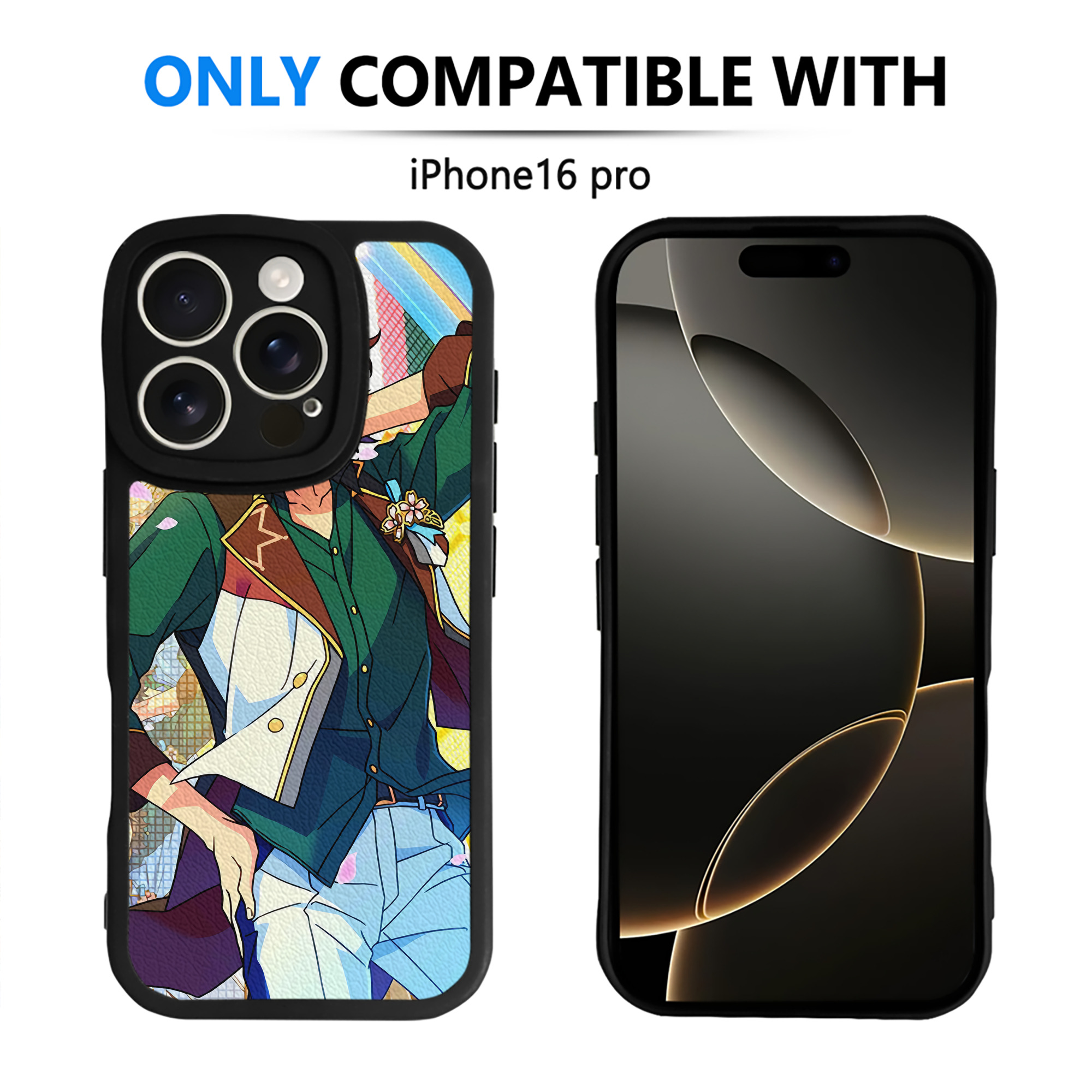 （画像用） あんさんぶるスターズ! Ensemble Stars 【iPhone 16シリーズ対応】シリコンスマホケース（レザー調） 材質：シリコン